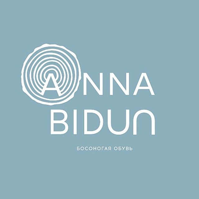 Anna Bidun — босоногая обувь, логотип
